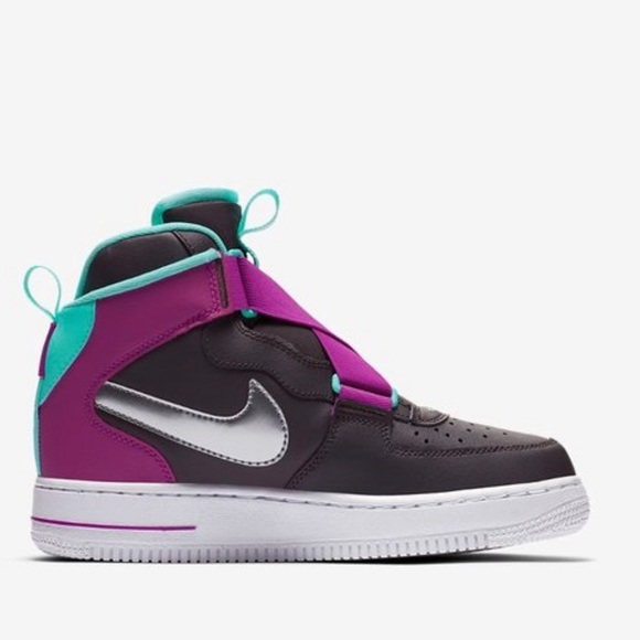 Nike Other - Nike Air Force 1 Highness Black & Purple Baby/Toddler Sneakers